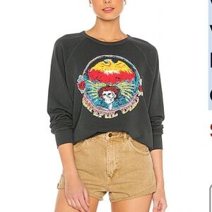 Daydreamer Black Graphic Sweatshirt with Multicolor Design
